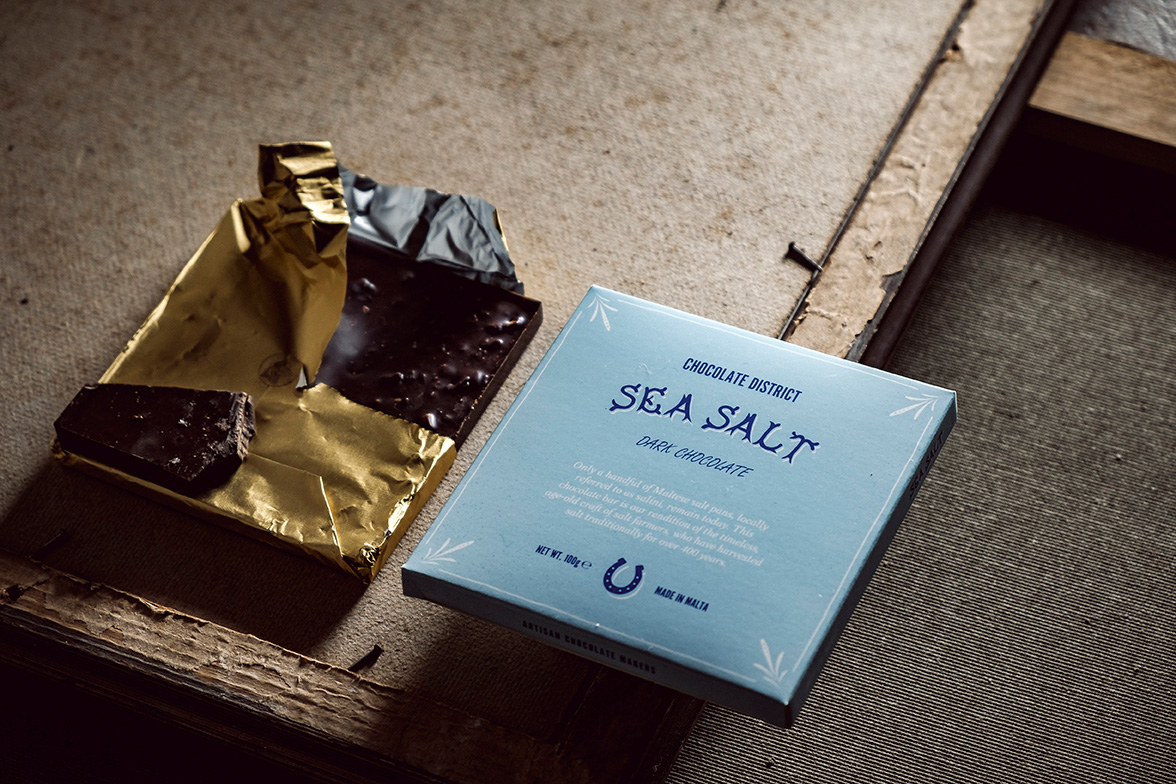 ‘Xwejni’ Sea Salt Dark Chocolate – Chocolate District 'Xwejni' Sea Salt Dark Chocolate - Chocolate District