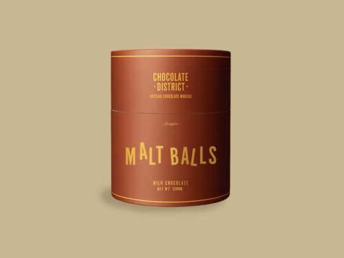 milk chocolate covered malt balls, 120gr.
